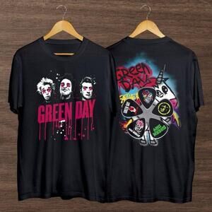 Green Day Music Concert Tour Graphic T Shirt Punk Rock Band Fan Tee 159 2 Sided